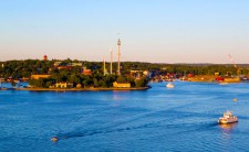 Stadsdelen Djurgården i centrala Stockholm