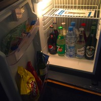 Minibar på rummet