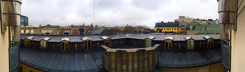 Utsikt från hotellrummet på Berns Hotel