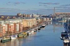 Hotell i Hammarby Sjöstad i södra Stockholm