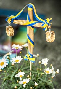 Midsommarstång firande i Stockholm